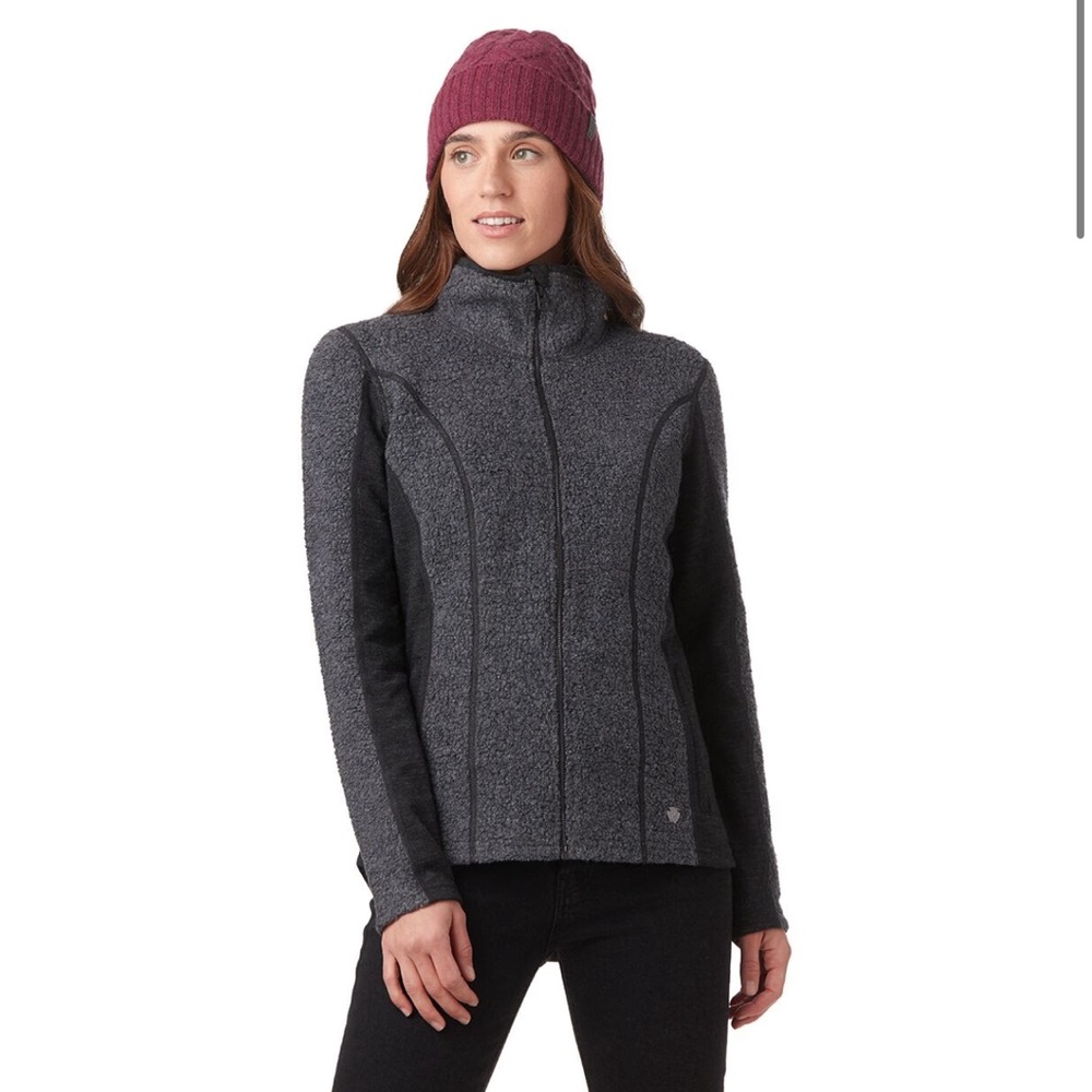 Kuhl Kozet Full-Zip Jacket in Black/Gray Size Small